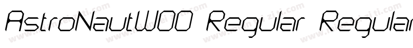 AstroNautW00 Regular Regular字体转换